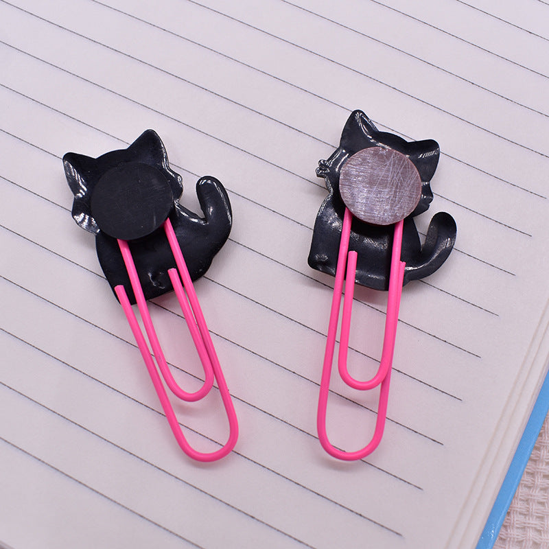 Wholesale  Random 50pcs/pack   Colorful cartoon cat bookmark