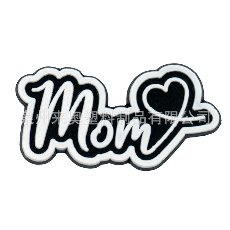 Wholesale 20pcs Parents'  Day straw hat accessories straw dust cover cartoon PVC soft glue straw clip straw cover