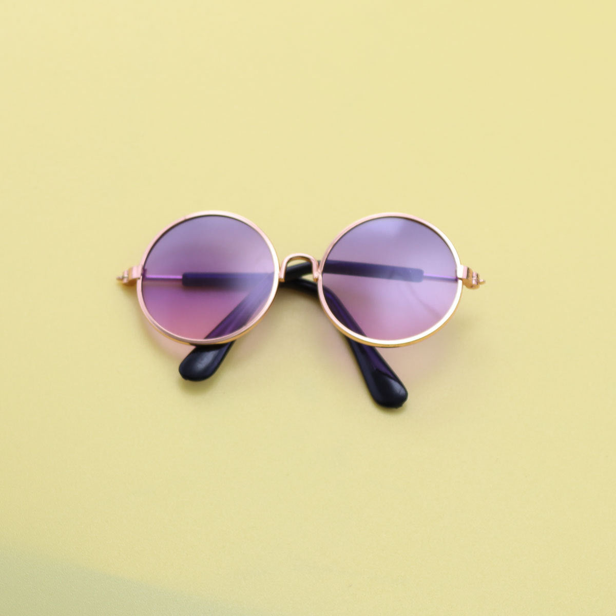 Wholesale  20cm doll pet round frame sunglasses