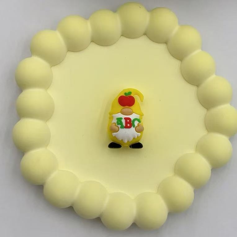 Wholesale 10pcs Silicone creative beads ABC dwarf