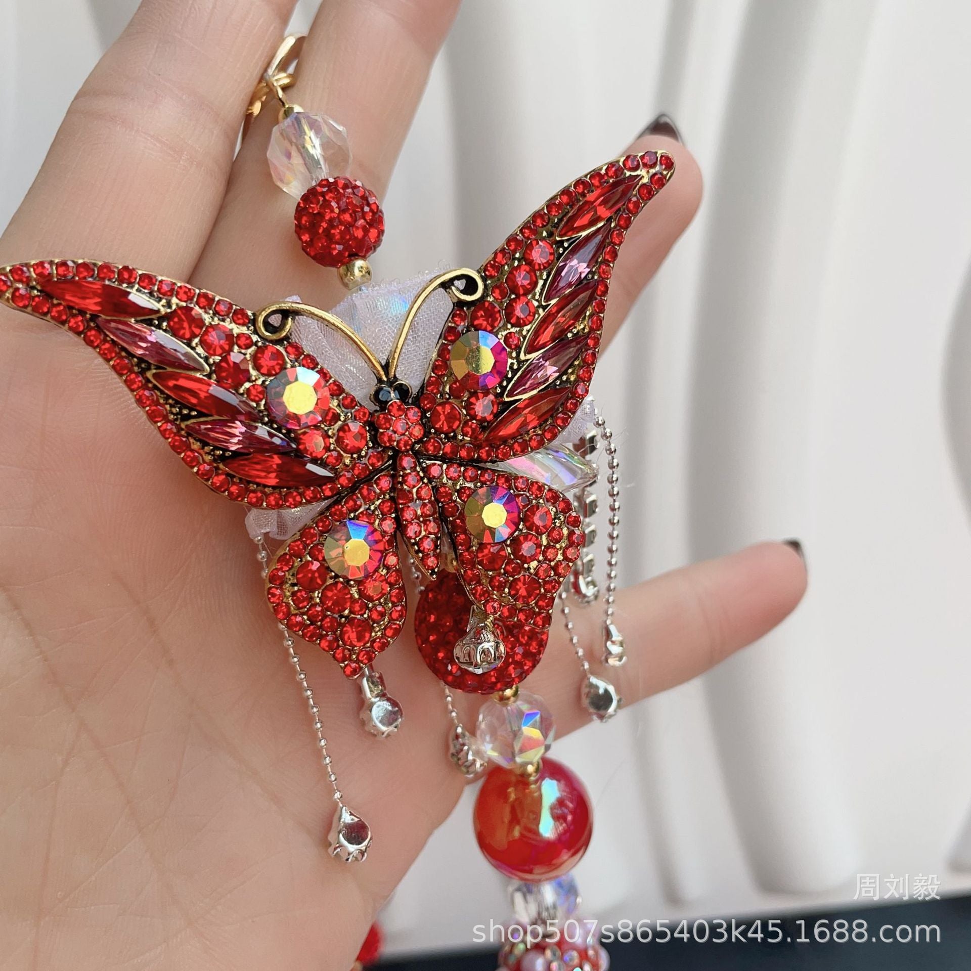 Wholesale Crystal and Rhinestone Butterfly Bead Charm