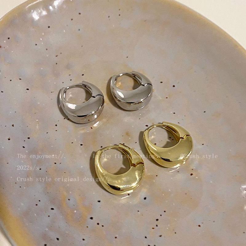 Wholesale Geometric oval high-end cool style earrings