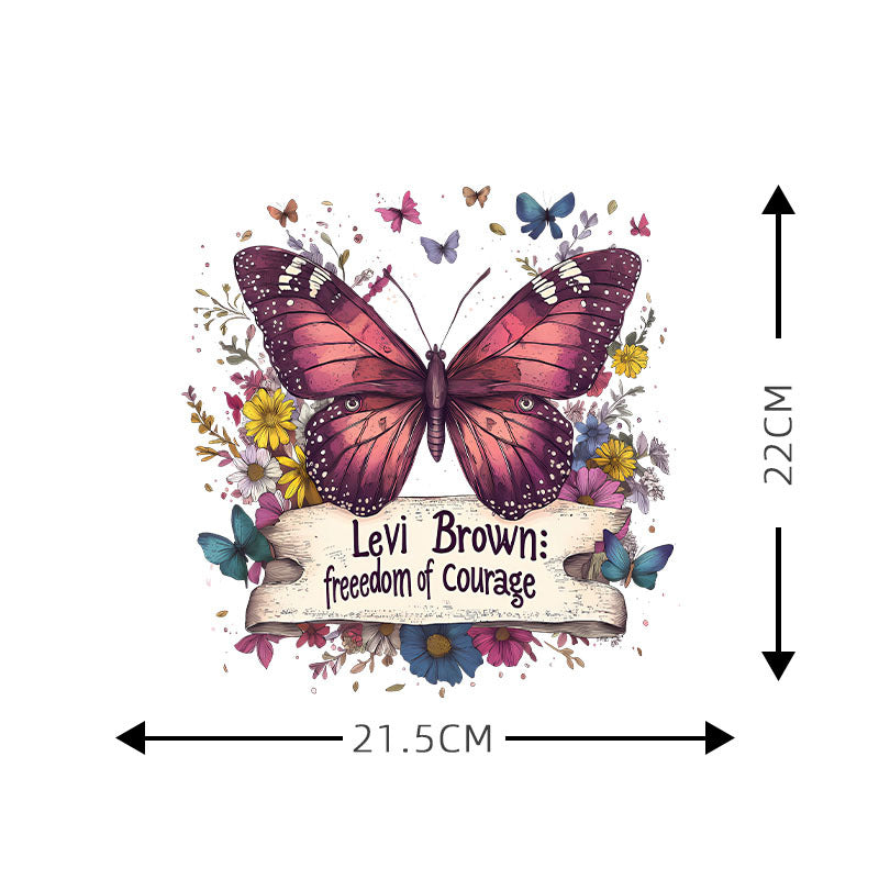 Wholesale 10pcs Colorful Flower Butterfly UV DTF Ready to Press Transfers Wraps