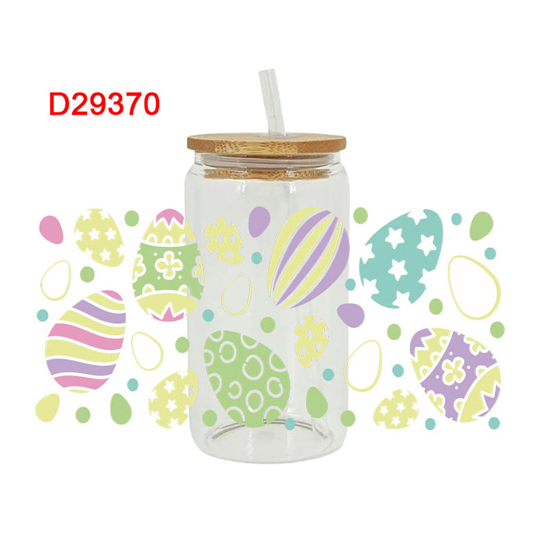 Wholesale Cute cartoon multicolor 16oz Cup UV DTF Wraps
