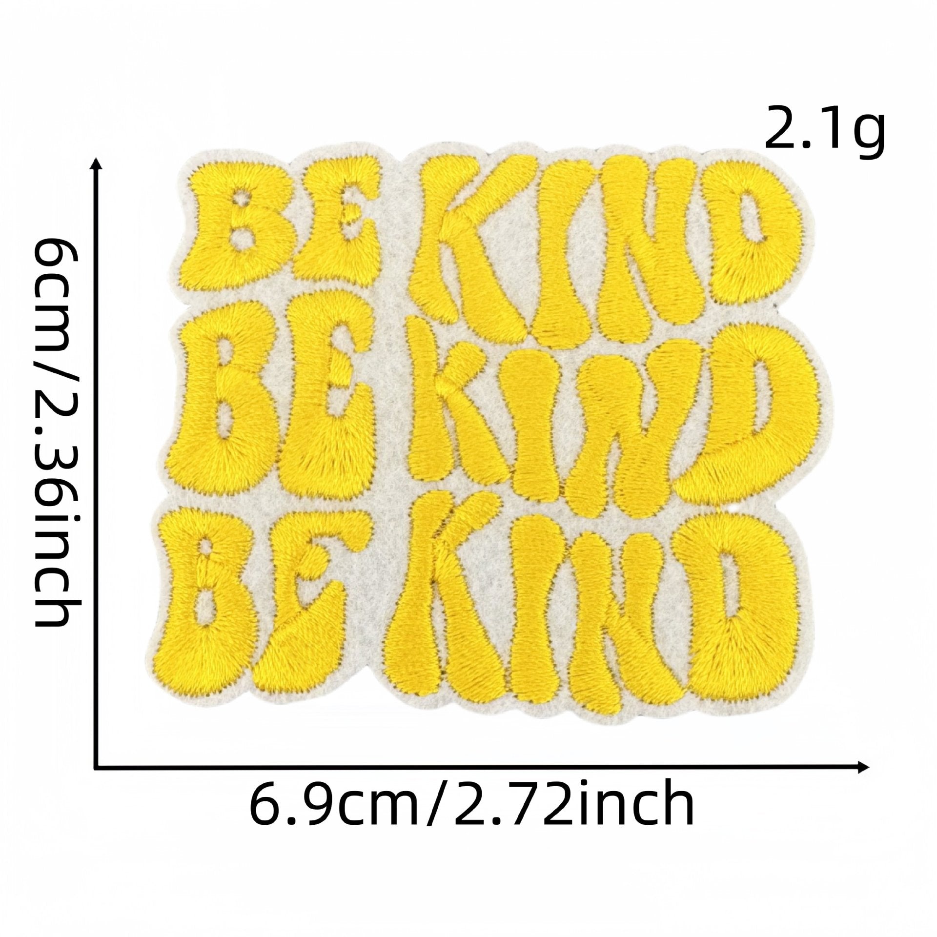 Wholesale Colorful and kind English word embroidery DIY patches
