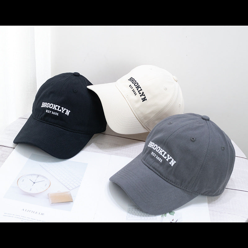 Wholesale Cotton Soft Top Vintage Embroidered Letters Baseball Cap