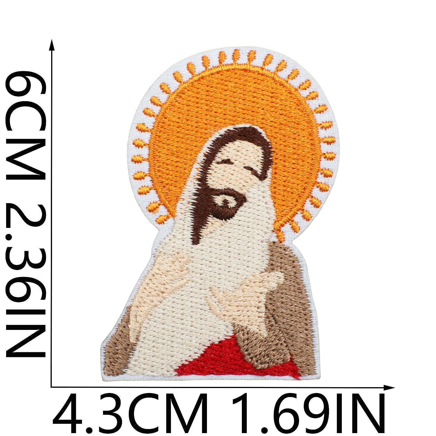 Wholesale Yesu Benzun Embroidered Cloth Stickers
