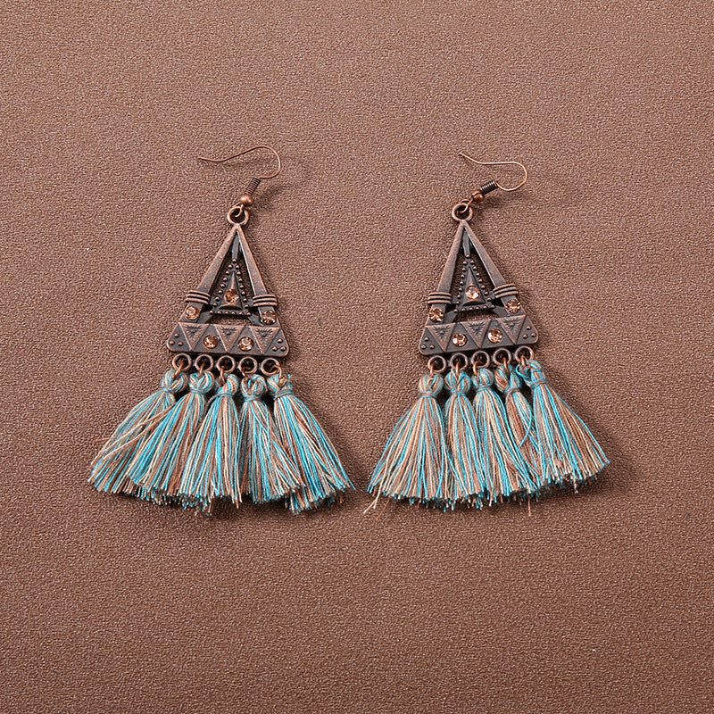 Wholesale Vintage Bohemian Tassel Earrings