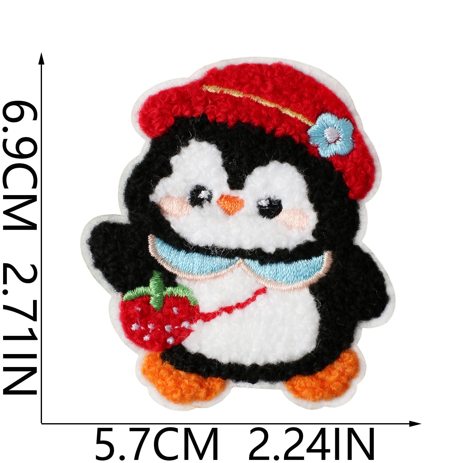 Wholesale Trendy Cute Bathing Penguin Embroidered Patch Iron On No Sew For Clothing Bags DIY Gift