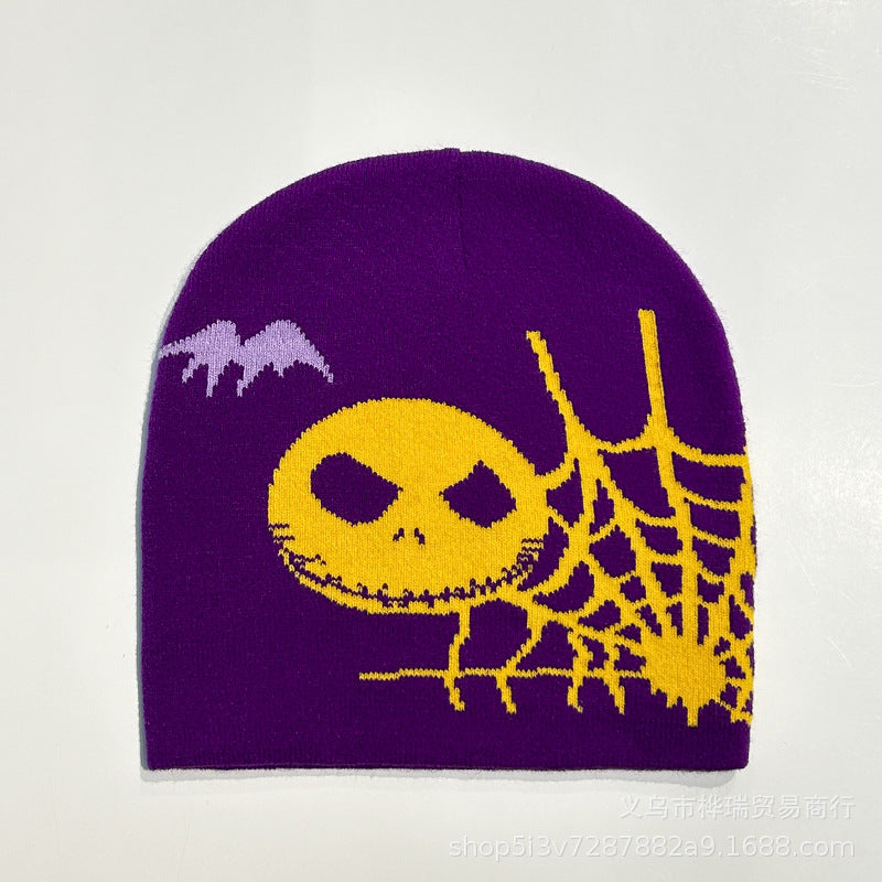 Wholesale Halloween Party Pirate Skull Acrylic knitted hat