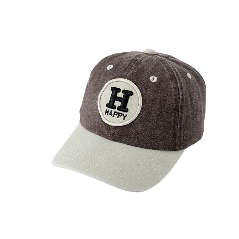 Wholesale Children's washed embroidered baseball cap