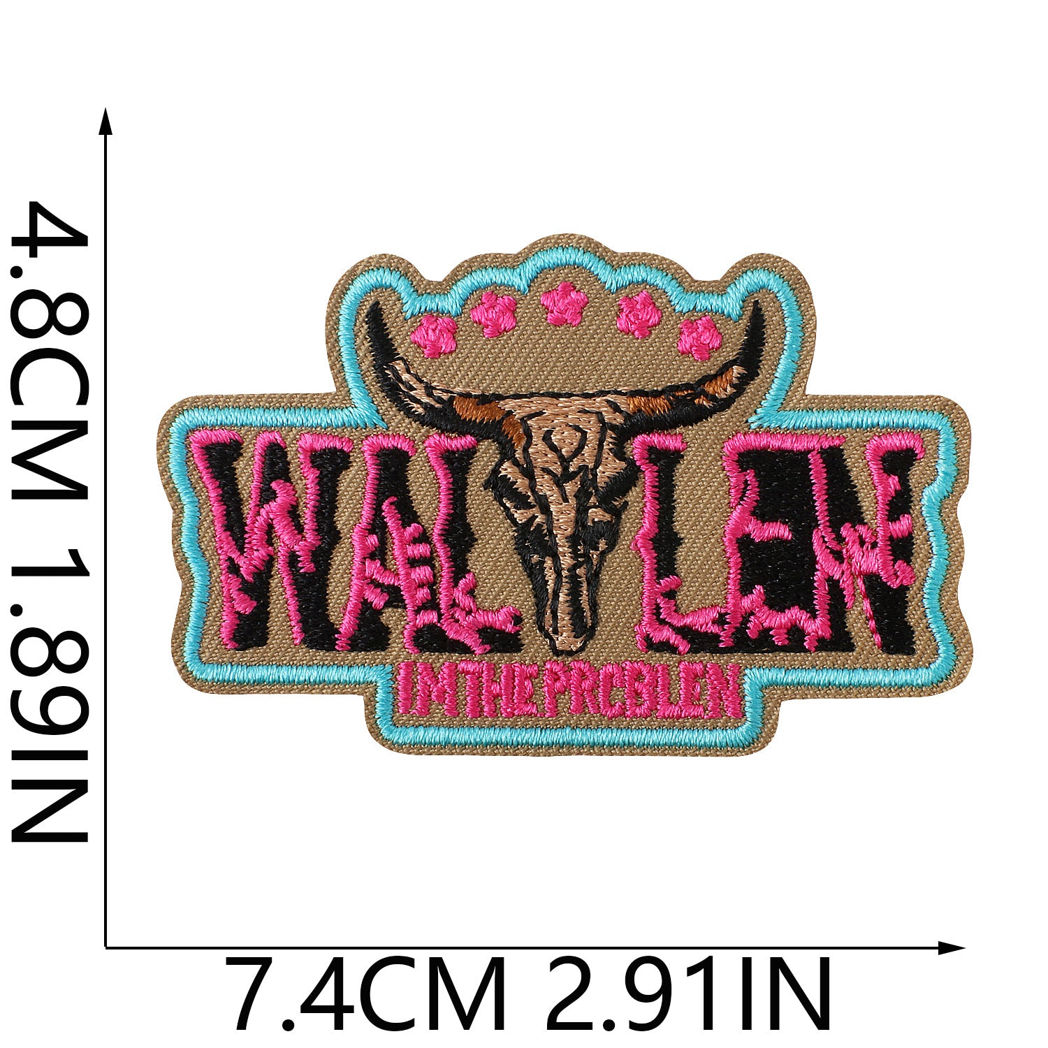 Wholesale Western Cowboy Cactus Embroidered Iron On Patches DIY et And Bag Crafts Boutique Resale