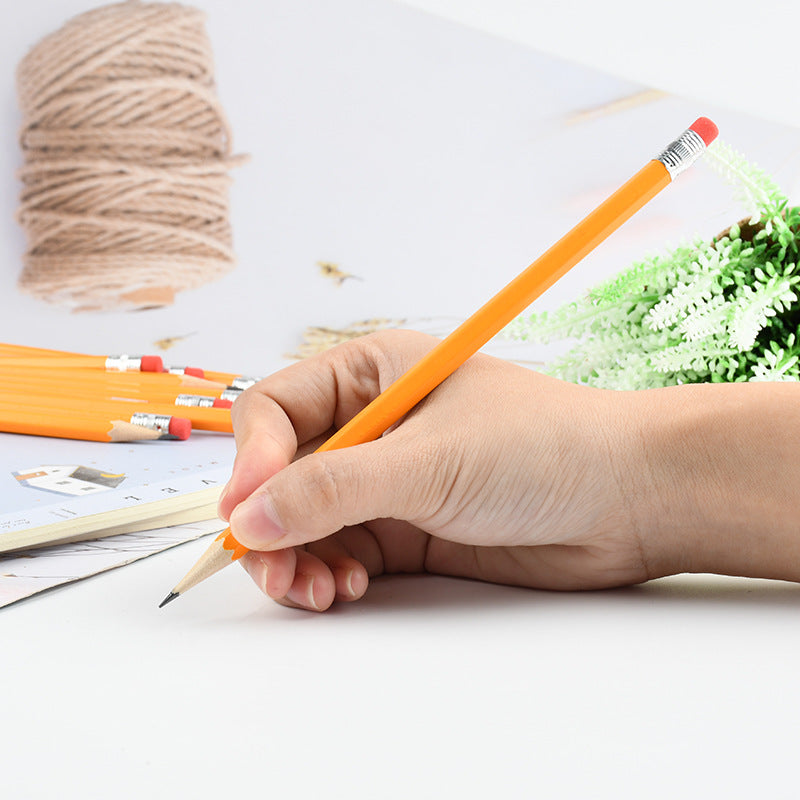 Wholesale 10PCS Wooden HB Pencil with Eraser Tip