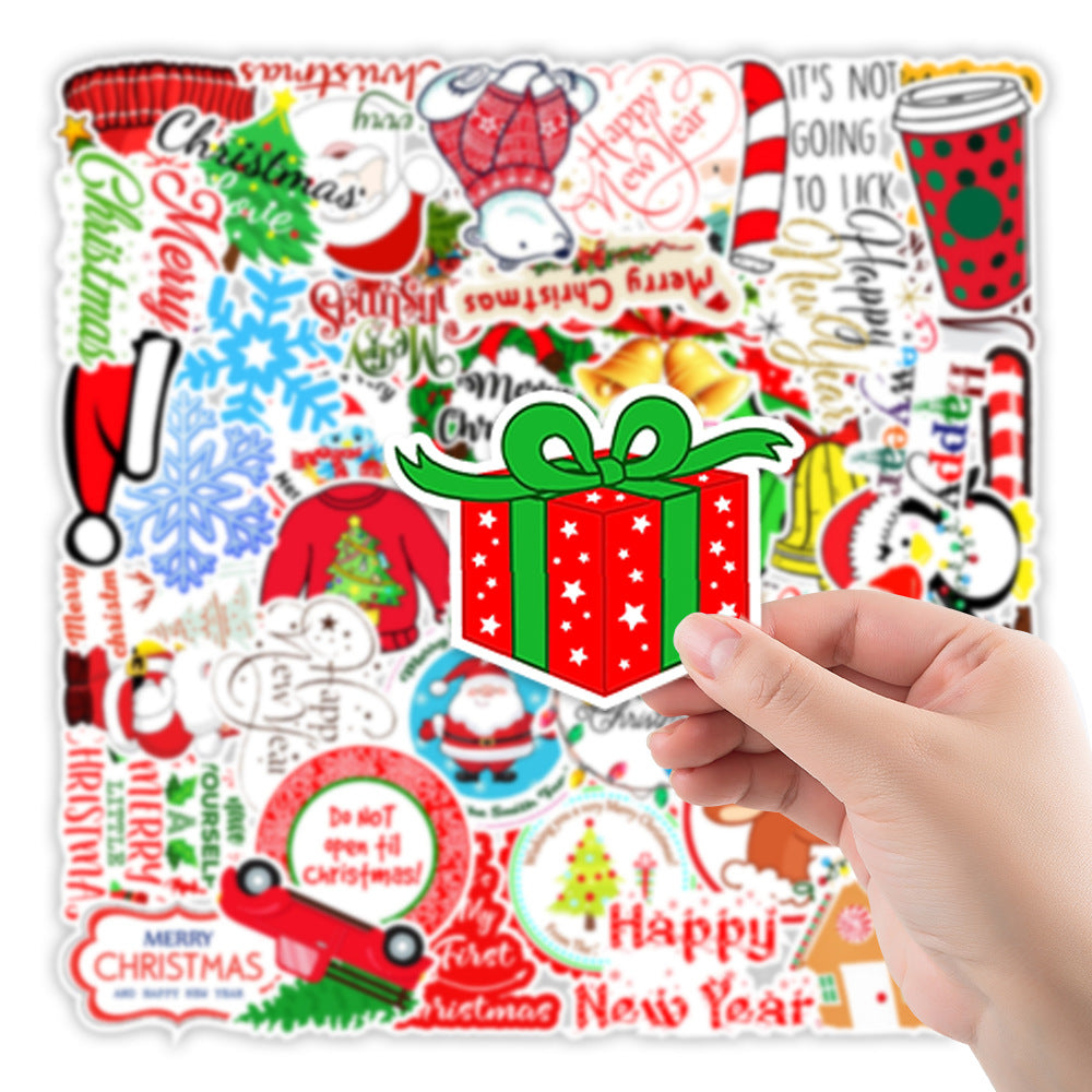 Wholesale 50Pcs  Christmas graffiti stickers