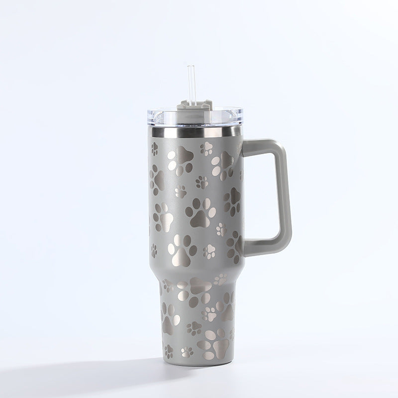 Wholesale Tumbler Ice Bullies Cup  Laser Cat Claw Vacuum Cup Straw Cup 40OZ Car Cup Ice Cup