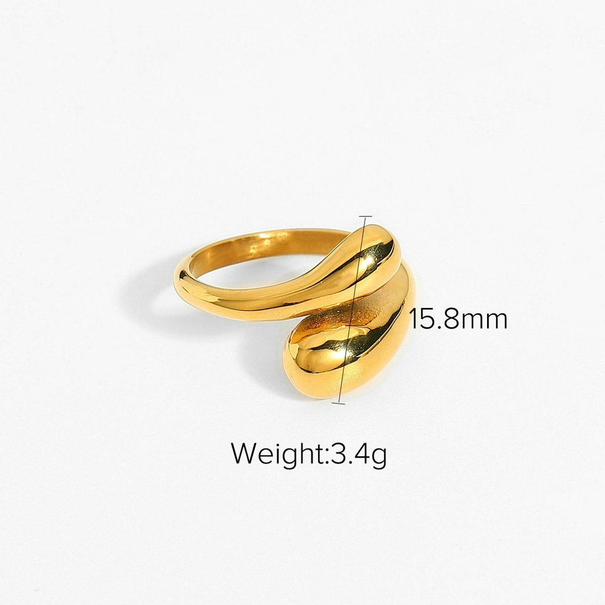 Wholesale Stainless steel enamel drip oil colored flower heart ring