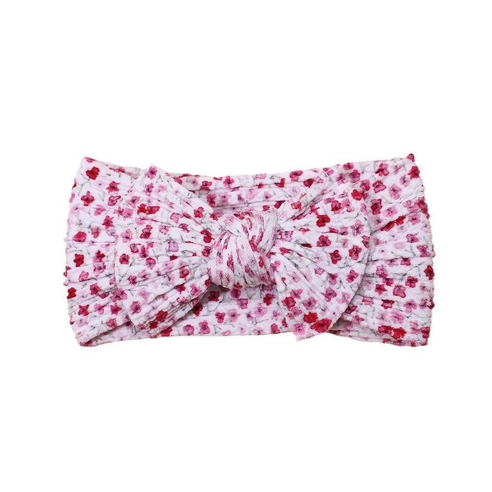 Wholesale Printed Bow Fabric Children's Headbands