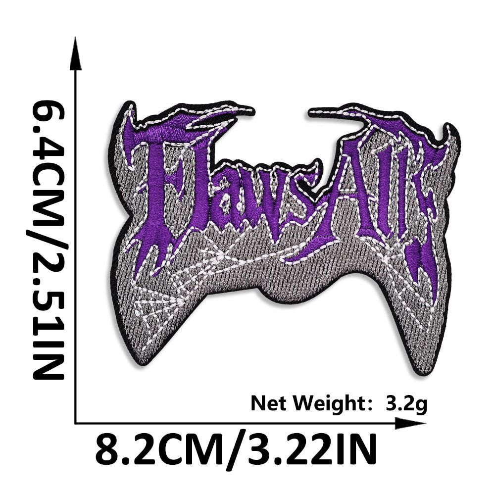 Wholesale Gothic Butterfly English Letter Iron On Embroidery Patch Chic Fashion Accessory For Everyday Use