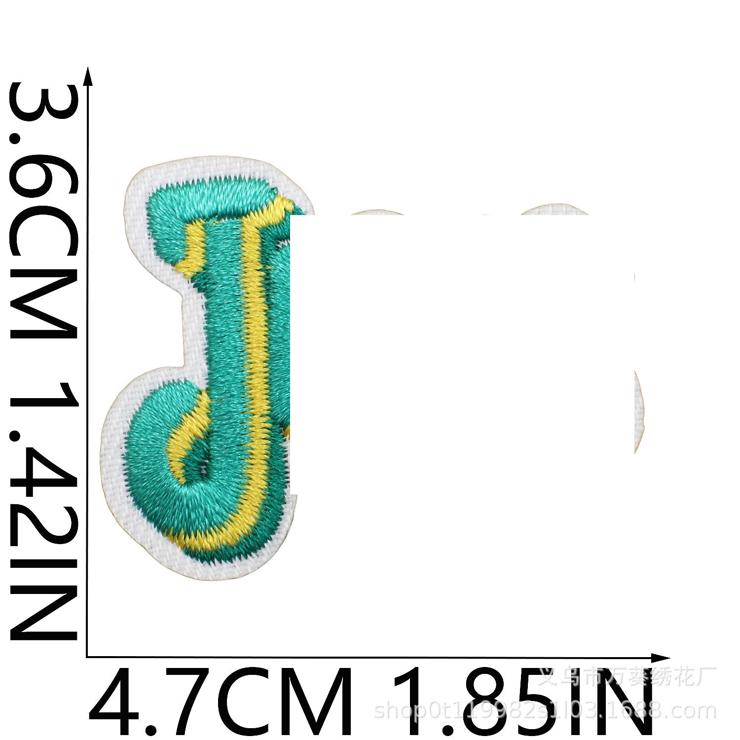 Wholesale Inspirational Embroidered Patch Alphabet Motto Clothing Decorative Accent For Resale