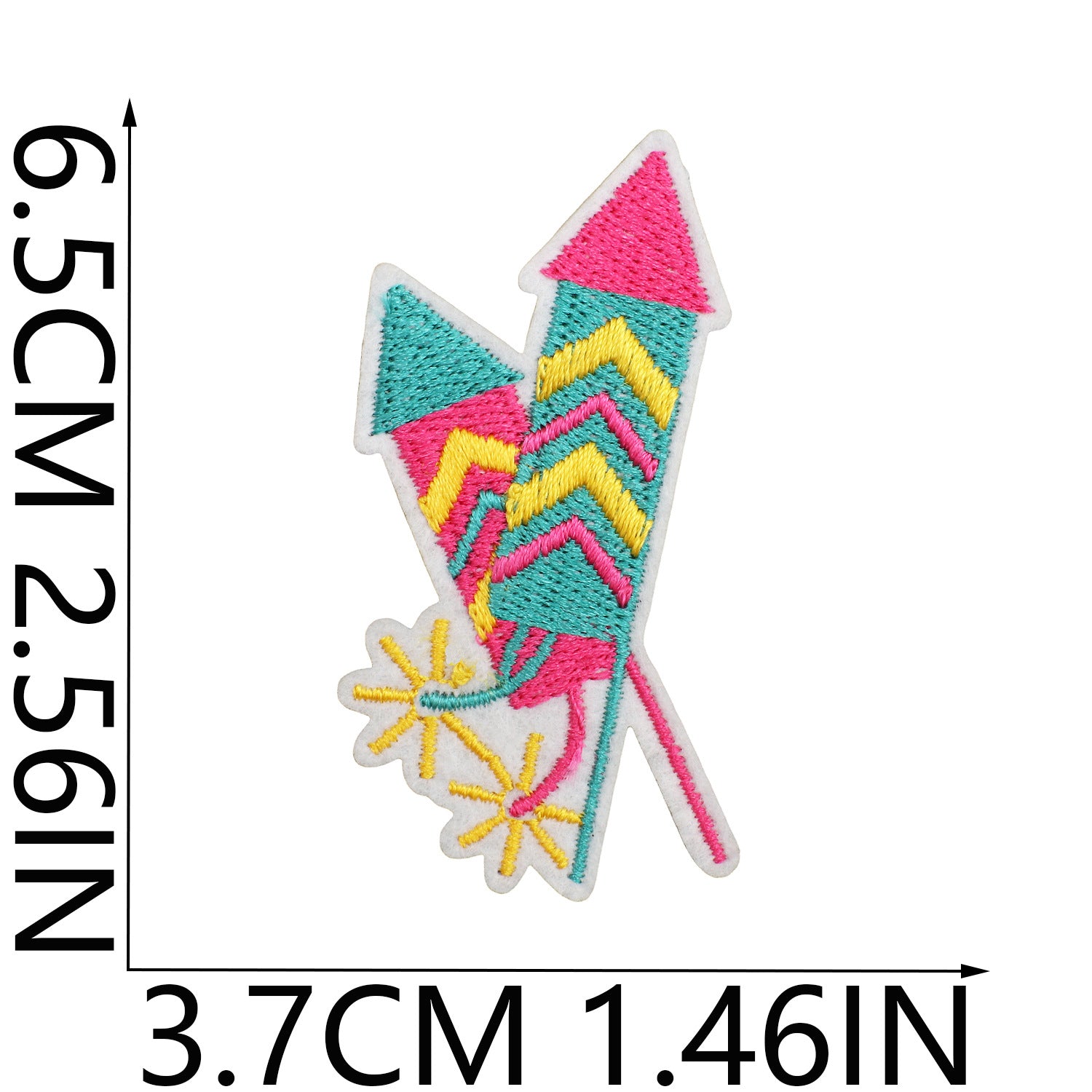 Wholesale Polyester Thread Embroidered Patch Indian Diwali Elephant And Cobra Design Decorative Clothing Craft Supply