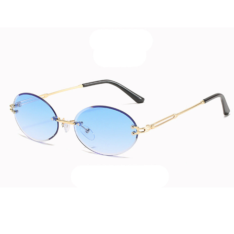 Wholesale PC Gradient Oval Sunglasses