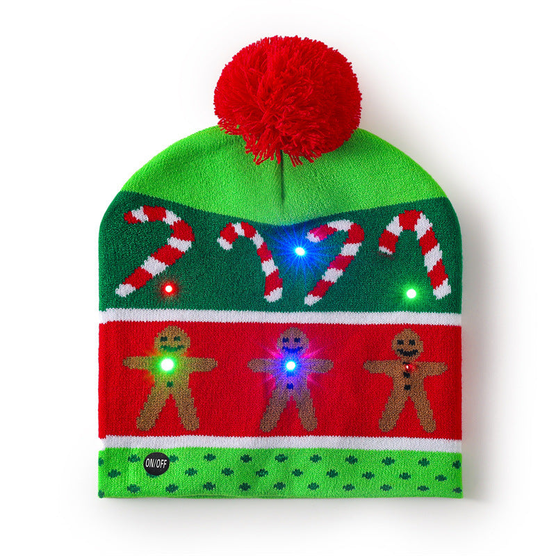 Wholesale Christmas hat  colorful woolen hat