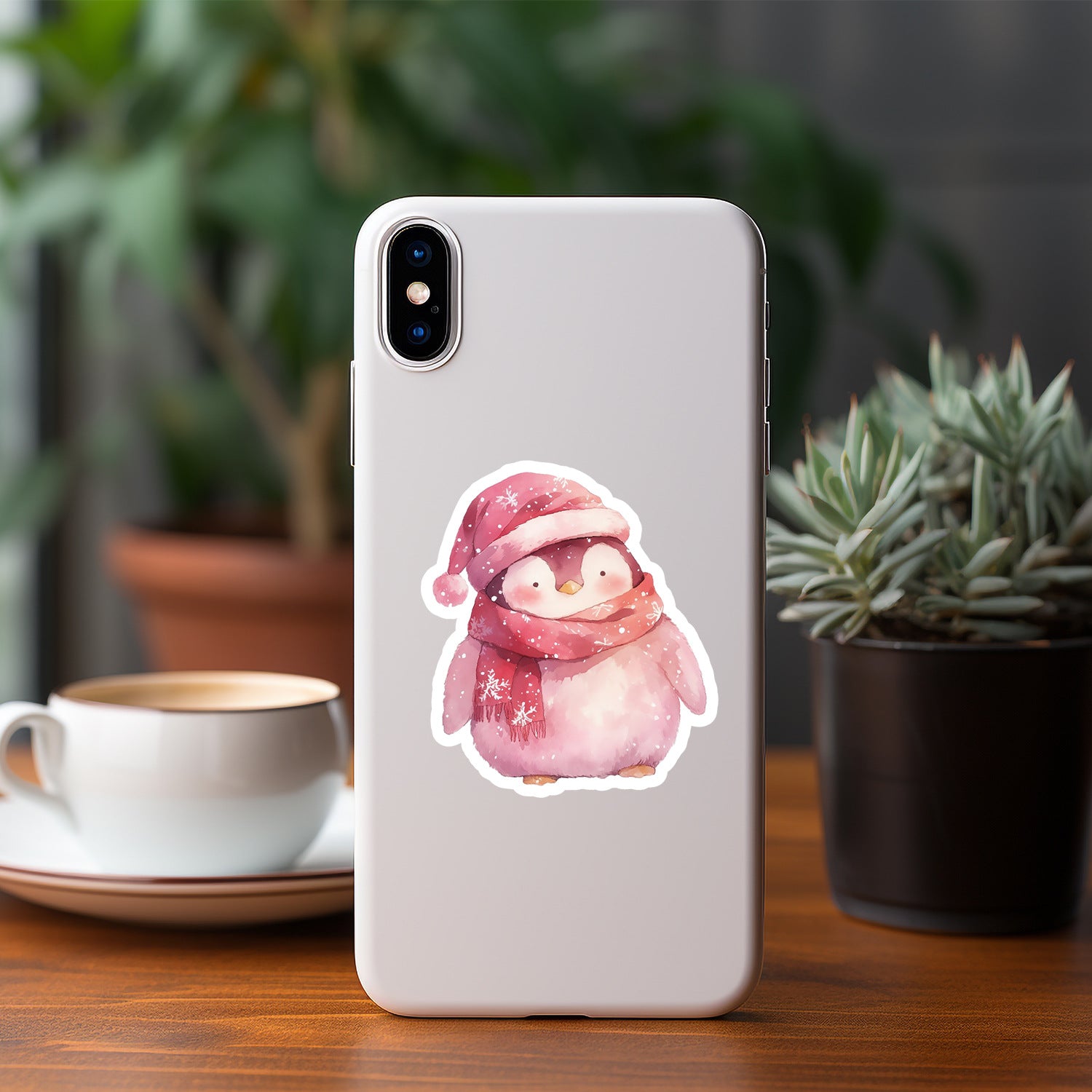 Wholesale 50pcs pink Christmas graffiti stickers