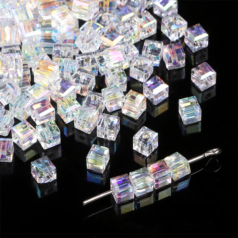 Wholesale Transparent AB Colored Peach Heart Pointed Bead Cut Bead Glass Crystal Bead