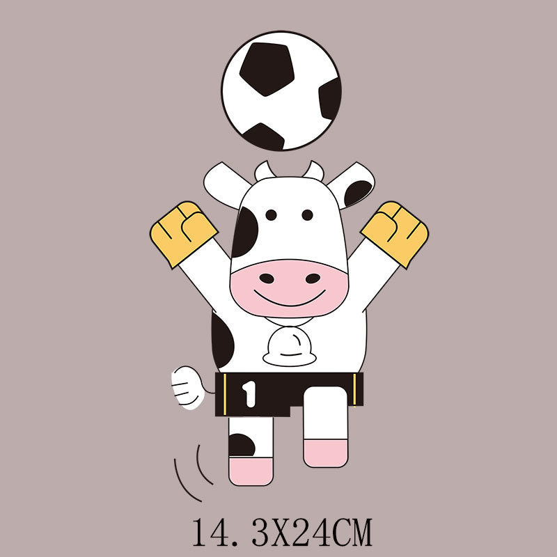 Wholesale  cartoon cow hot stamping stickers UV DTF Ready to Press Transfers Wraps