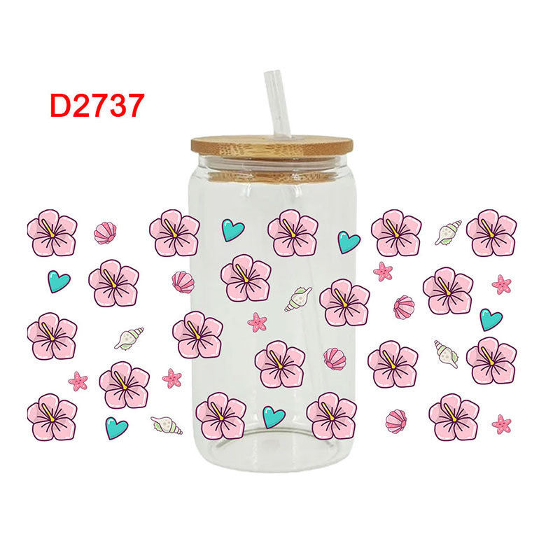 Wholesale colorful butterfly 16oz Cup UV DTF Wraps