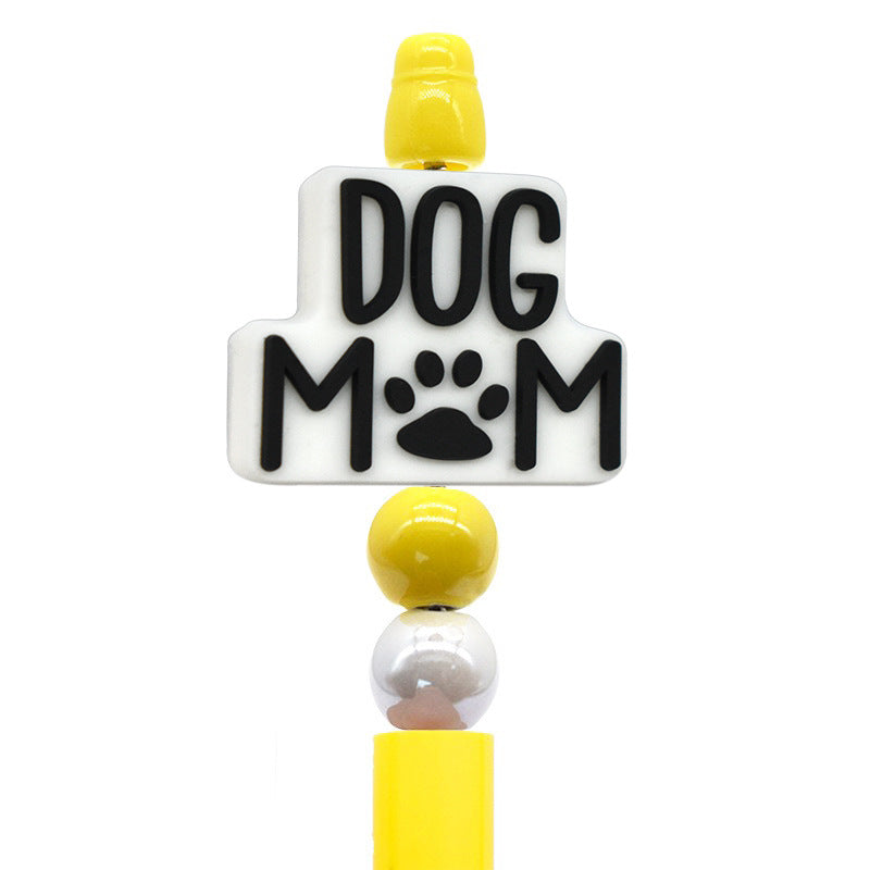 Wholesale Random 100pcs cute colorful dog paw focal beads