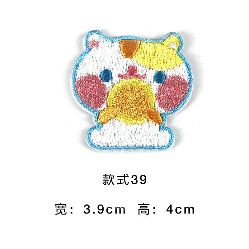 Wholesale Trendy Self Adhesive Astronaut Star Embroidered Patches Non Woven Fabric DIY Decorative For Bags Shoes Clothing Towels