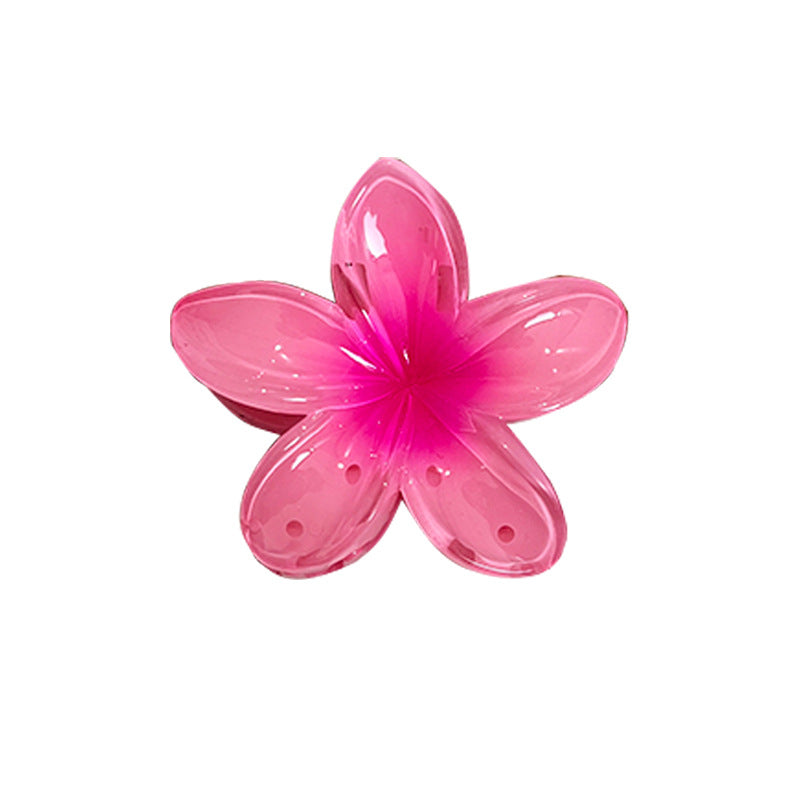 Wholesale Plumeria Gradient Shark Grab Clip