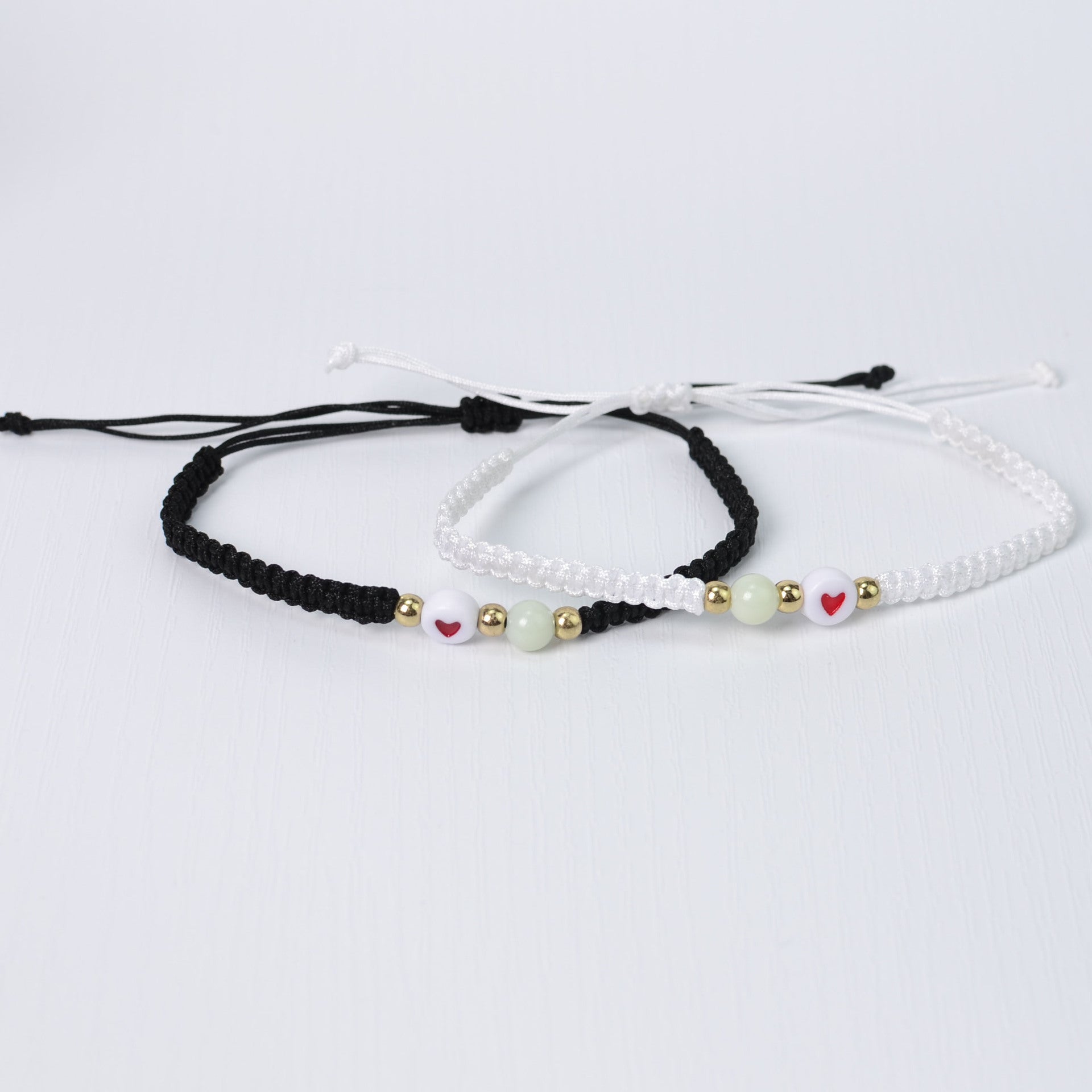 Wholesale  Luminous Beads Love Weaving Friendship Couple Acrylic