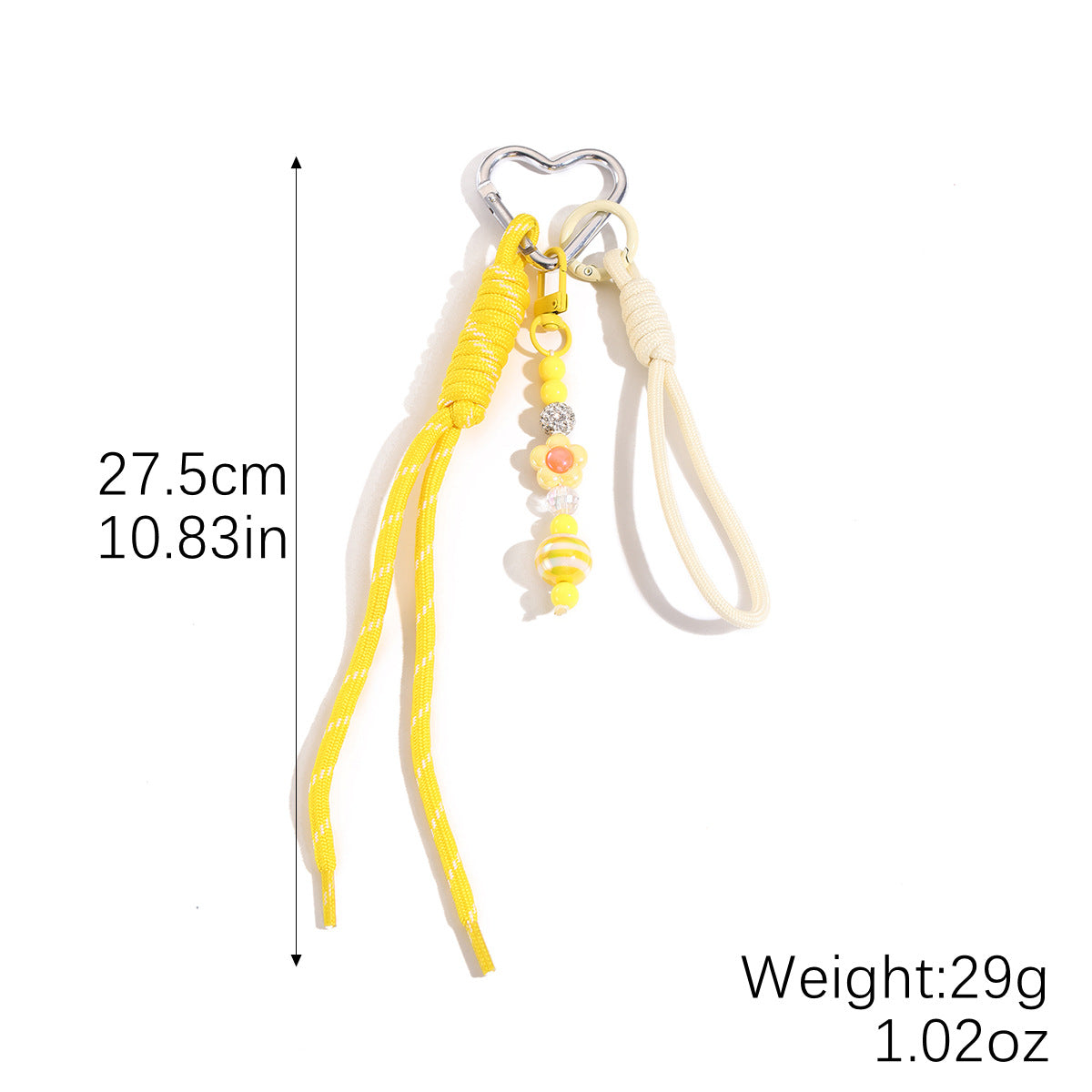 Wholesale Colorful Dopamine Hand-Woven Lanyard Keychain Braided Rope