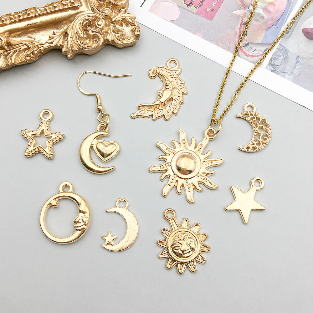 Wholesale Alloy Simulation Star Moon Sun Series Pendant