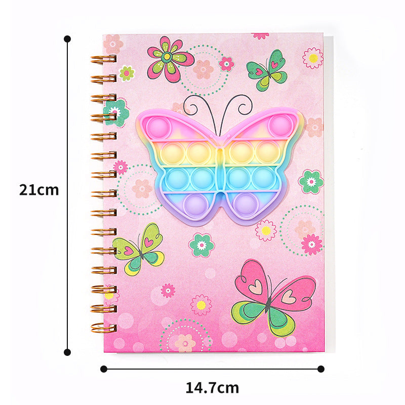 Wholesale Bubble pop Coil Book Decompression Silicone Book