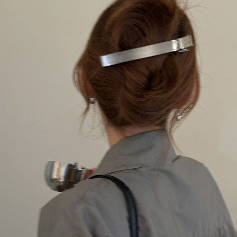 Wholesale Simple Women's High-end Sense Summer Hair Duckbill Clip Headwear Large One-word Grab Clip