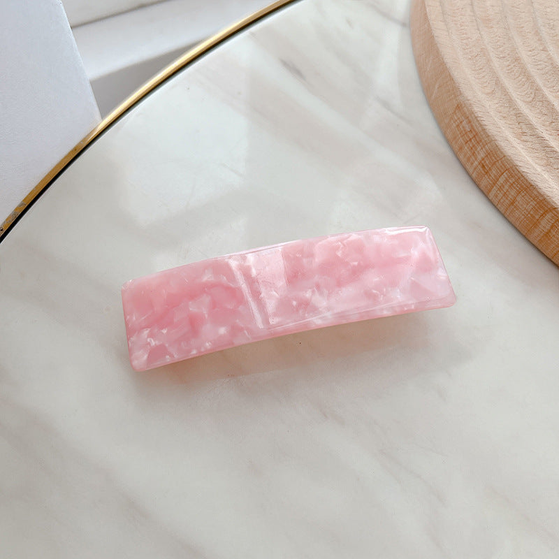 Wholesale Temperament Simple Hair Accessory Horizontal Clip One-line Rectangular Versatile Spring Clip