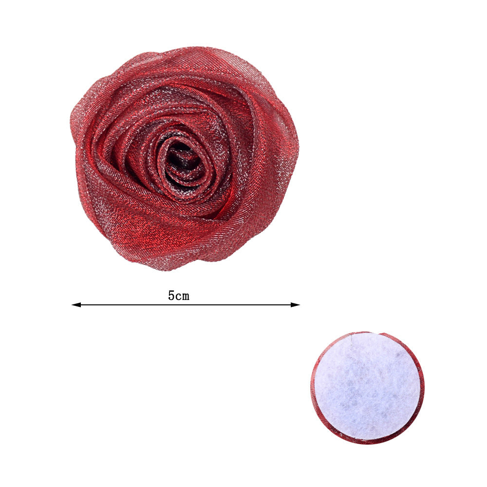 Wholesale Organza Three-dimensional Rosebud DIY Accessories