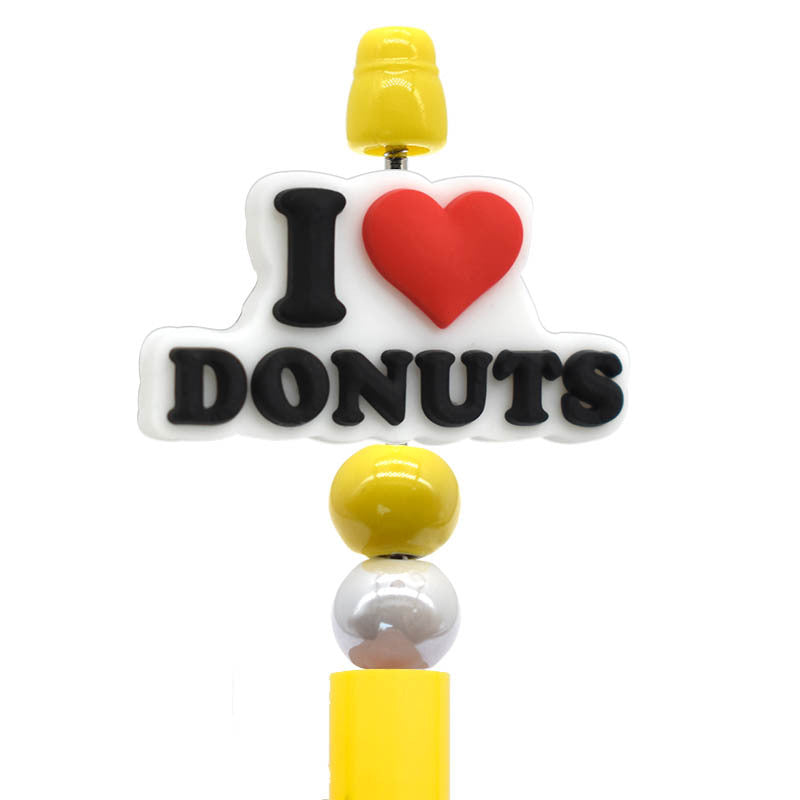 Wholesale Random 100pcs Product Donut Series Creative  Focal Beads