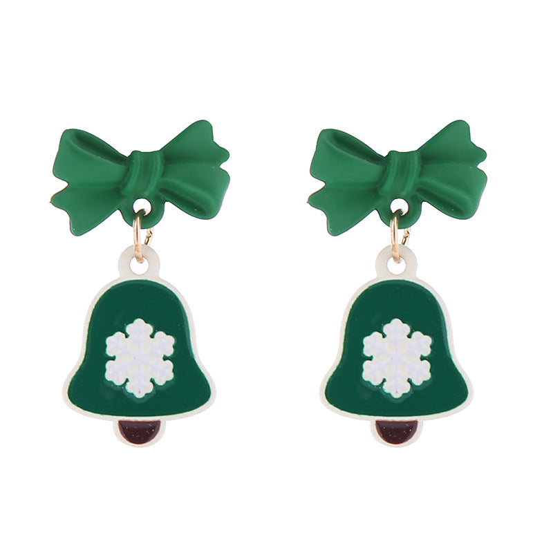 Wholesale Christmas Santa Claus Snowman Zinc Alloy Earrings