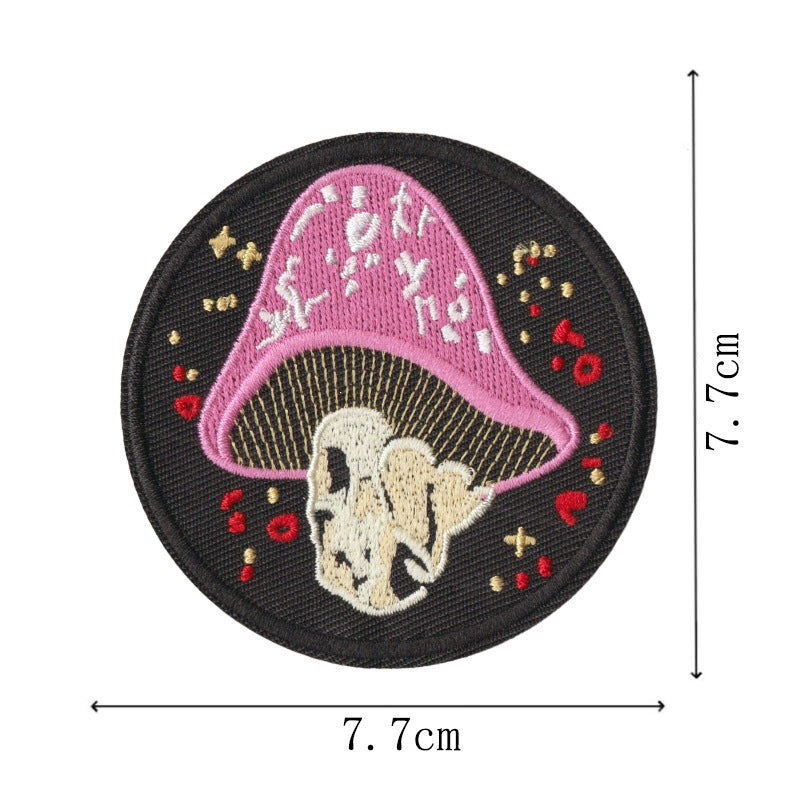 Wholesale 9 Piece Cartoon Crow Ocean Embroidery Patches Iron On Appliques For Towels Home Decor