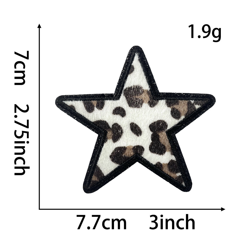 Wholesale  Leopard MAMA Ironing Embroidery Cloth DIY Patches