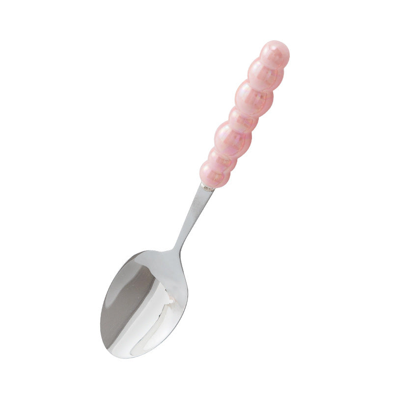 Wholesale Ceramic Pearl Handle Stainless Steel Knives, Forks, and Spoons