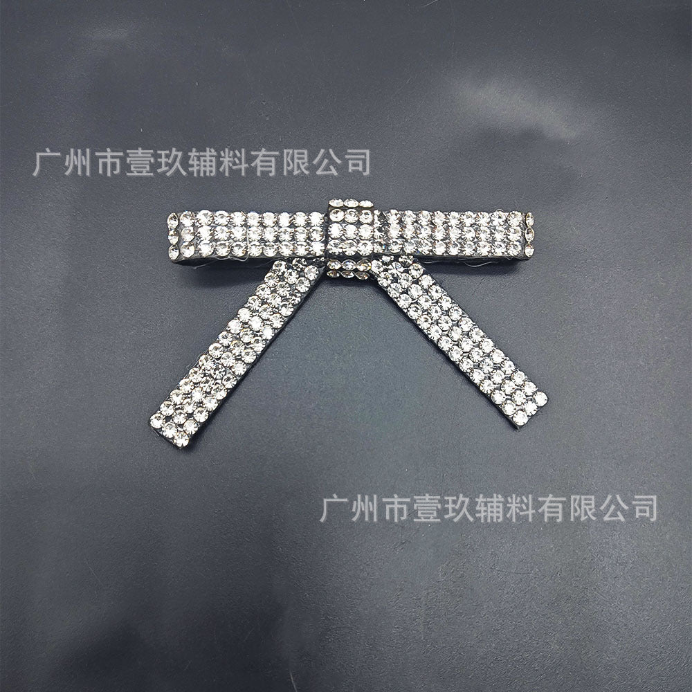 Wholesale 5pcs Hot melt adhesive bow tie for rhinestones DIY Patches