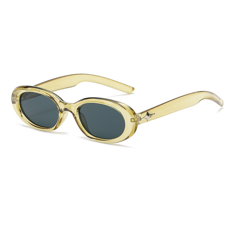 Wholesale of New Oval Rivet PC Sunglasses