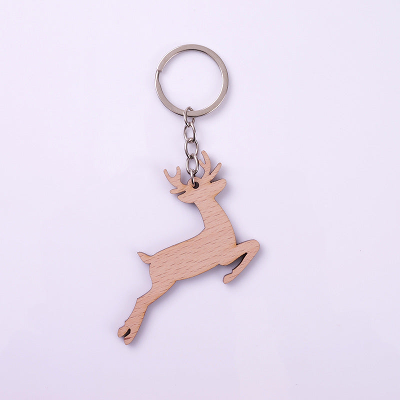 Wholesale Cartoon Cute Wooden Sign Keychain
