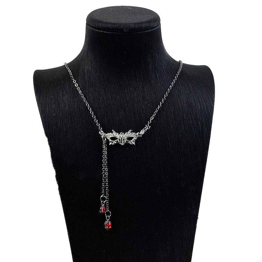 Wholesale  Party Mask Diamond Zinc Alloy Necklace