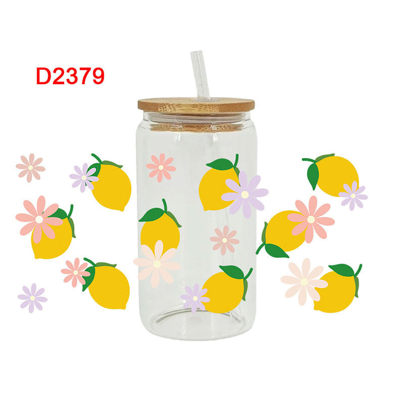 Wholesale UV Transfer Paste Glass Crystal Label Crystal Paste 16OZ UV DTF WRAPS 23cmX11cm